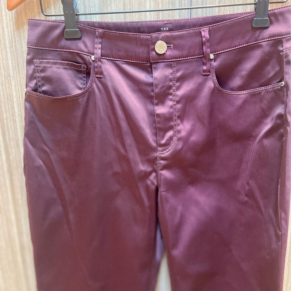 Cranberry Satin Pants